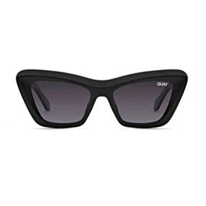 Quay On the Radio Black Cat Eye frame Polarized Sunglasses